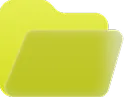 Yellow file folder icon with a slightly open flap on a white background.