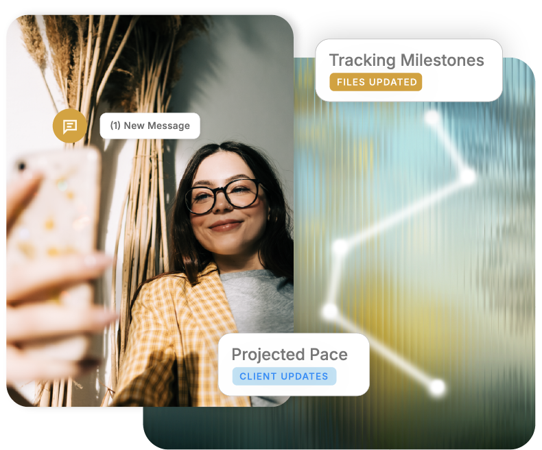 A real estate agent reviewing transaction details with the Track inHere support team.
