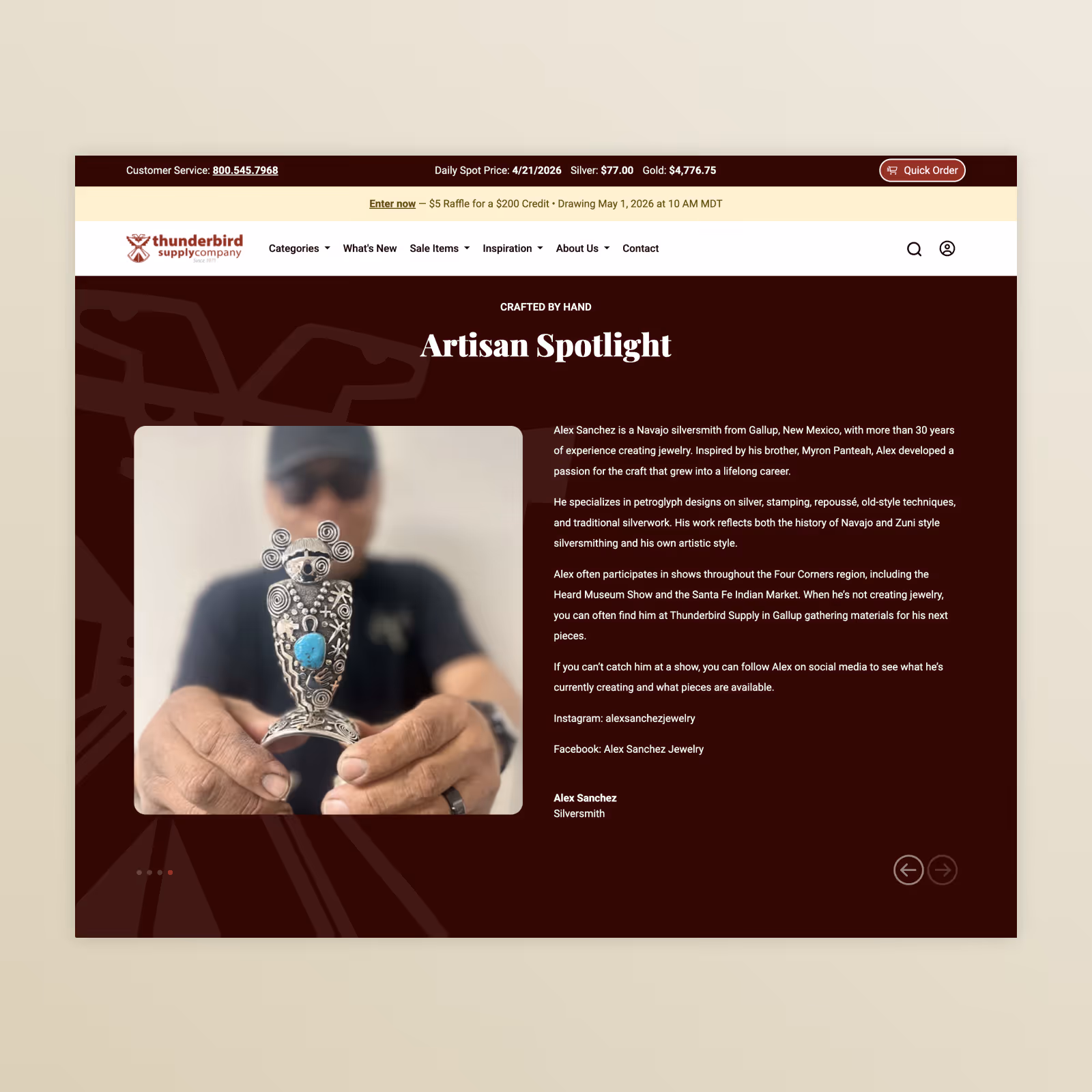 Thunderbird Supply Artisan Spotlight
