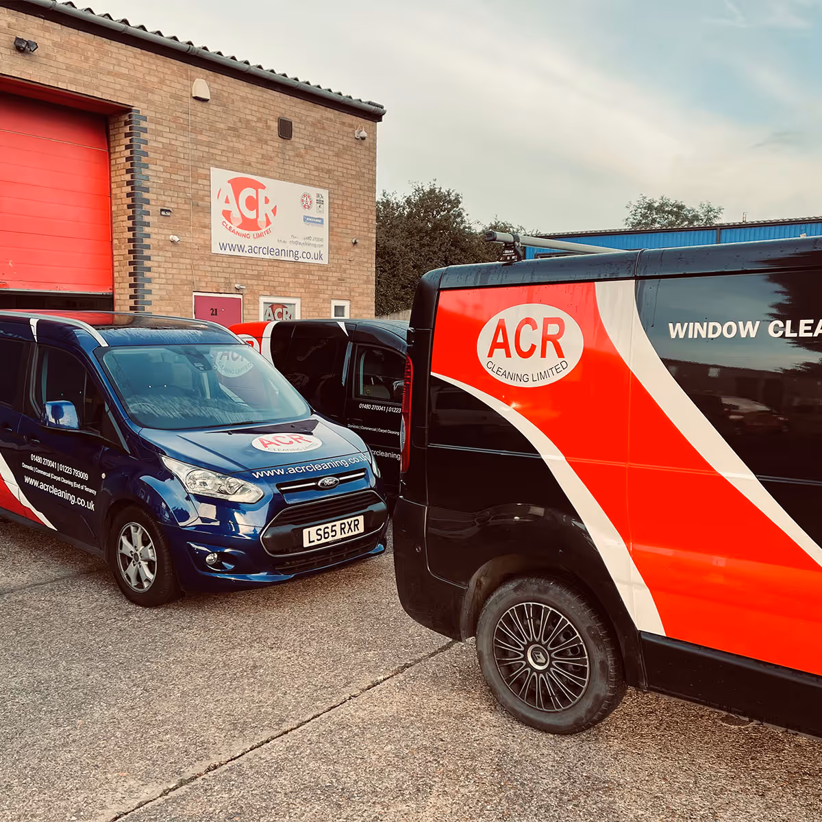 ACR Cleaning Ltd vans.