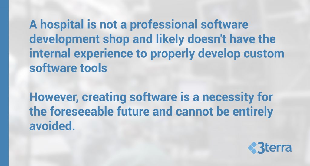 Custom hospital software challenges