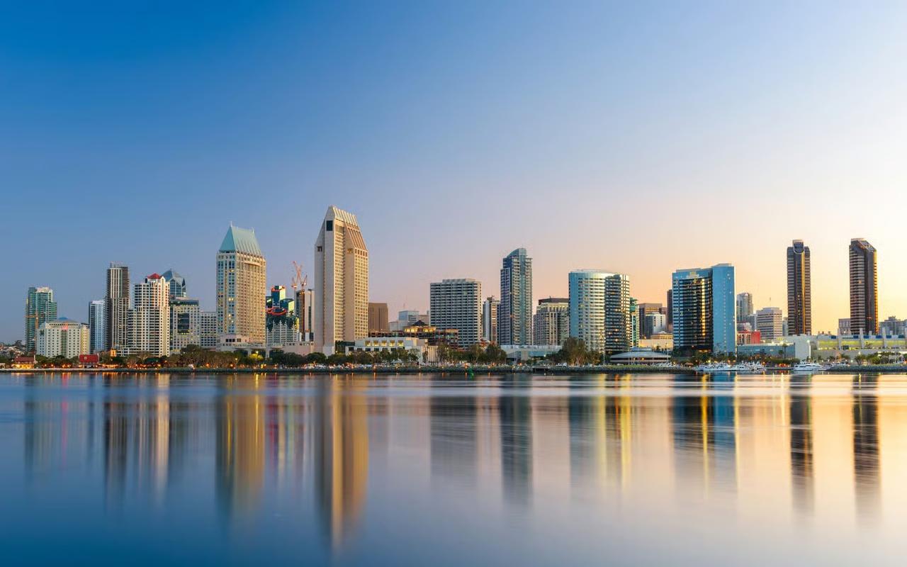 Downtown San Diego skyline — apartment cleaning service area