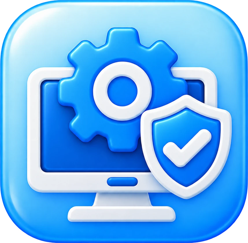 Managed IT services icon representing proactive business technology management, security, and support
