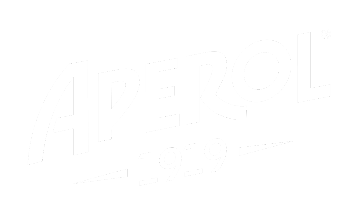 Aperol brand logo with the year 1919 displayed below the name.