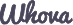 Whova brand logo in blue cursive text.