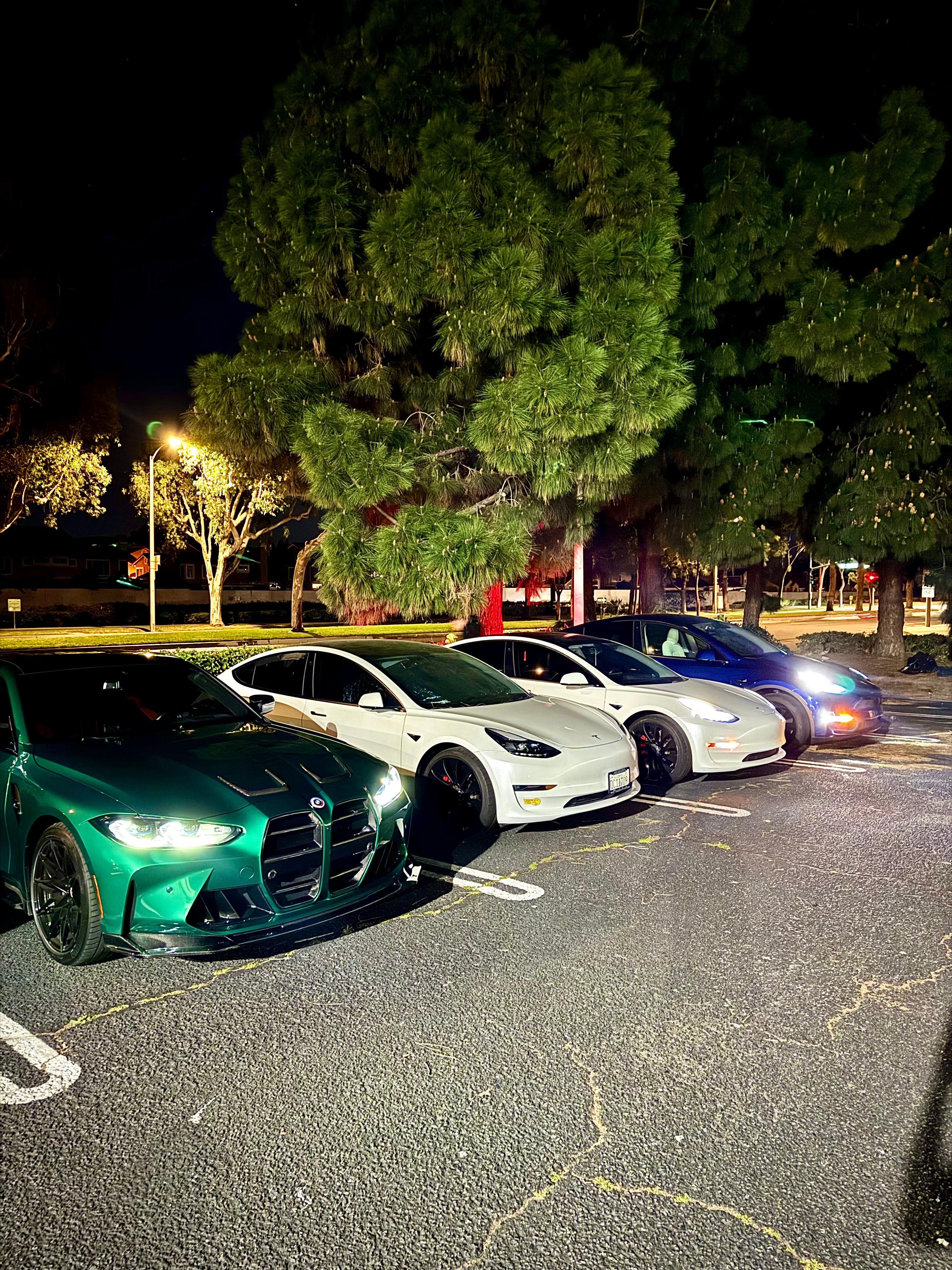 The Orange County parking lot at night where Ken Van Vorhis sleeps in his car while building Prometheus Exotics
