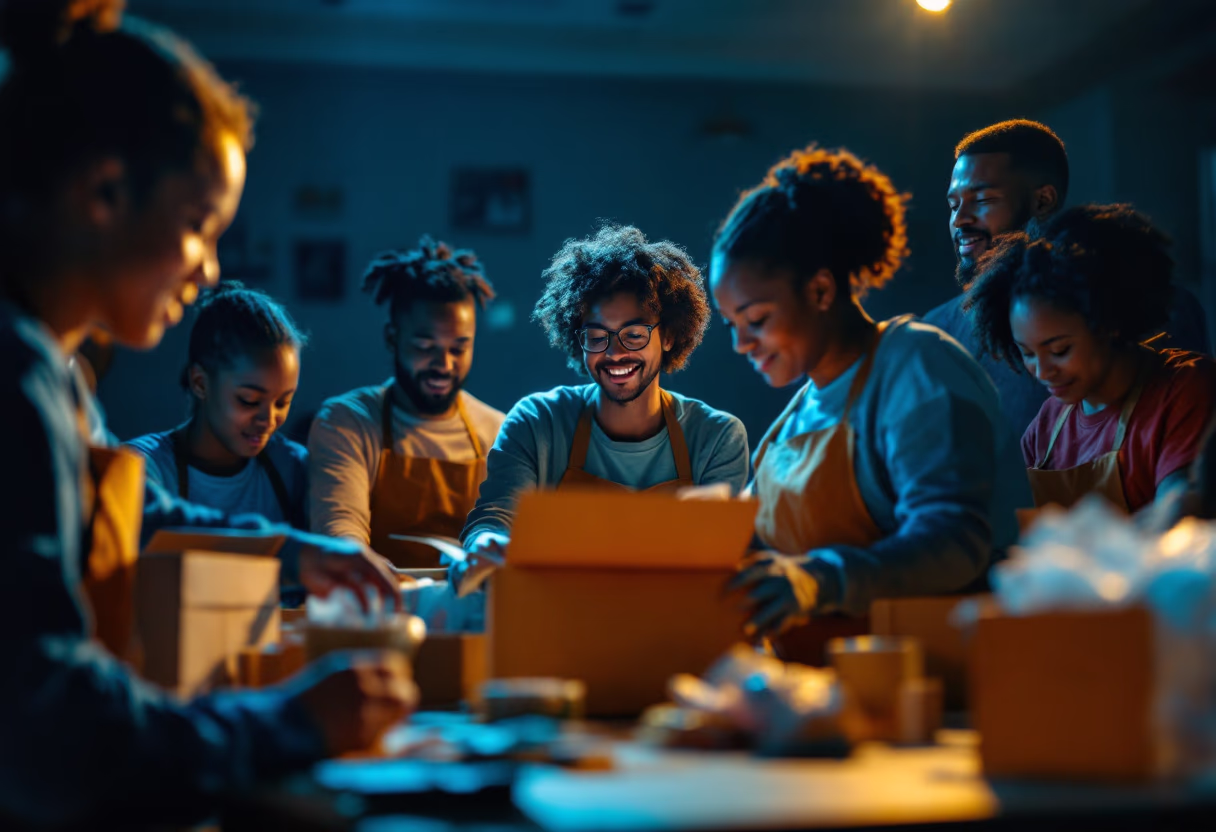 image of group volunteering (for a church & cathedral)