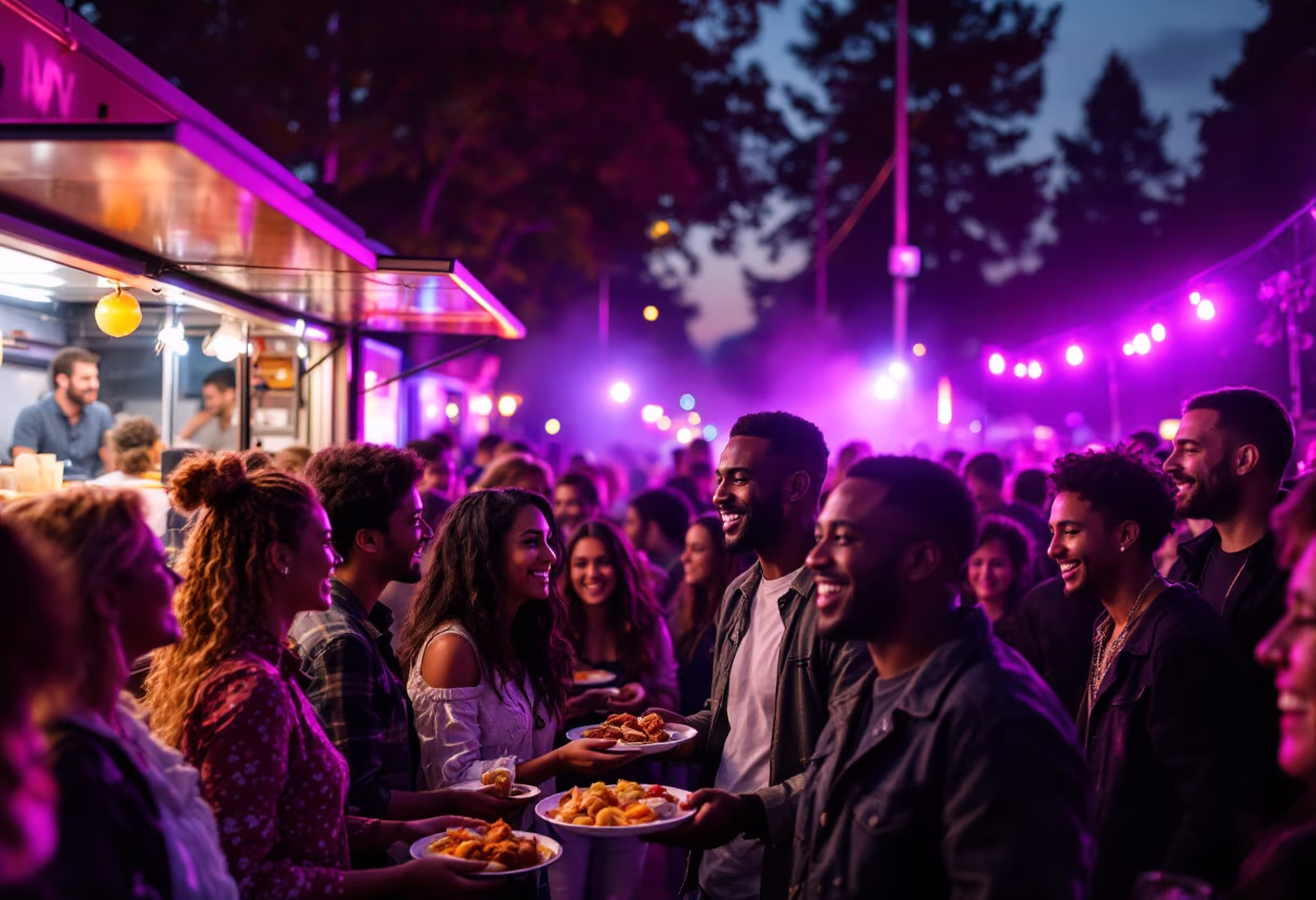 image of community engagement (for a food truck)