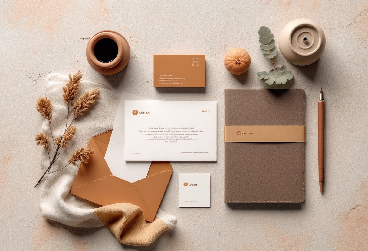 image of branding materials (for a graphic design studio)