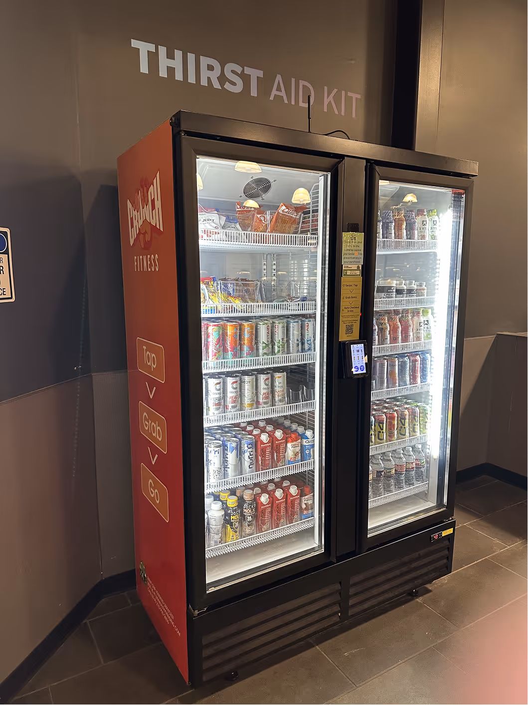 AI smart cooler vending machine by San Antonio Vending – front view