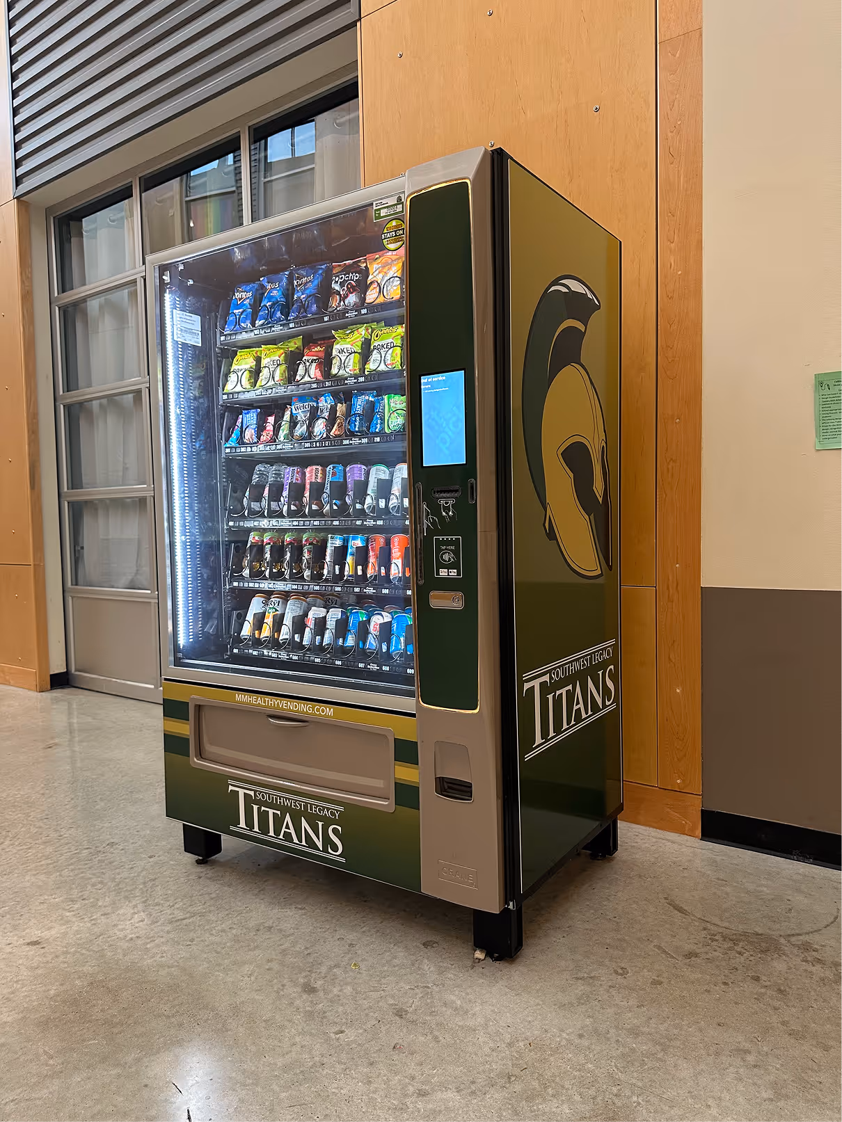Traditional vending machine with healthy food options – San Antonio Vending