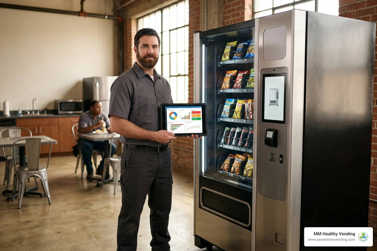Smart vending machine remote inventory tracking software interface Smart vending machine remote inventory tracking software interface