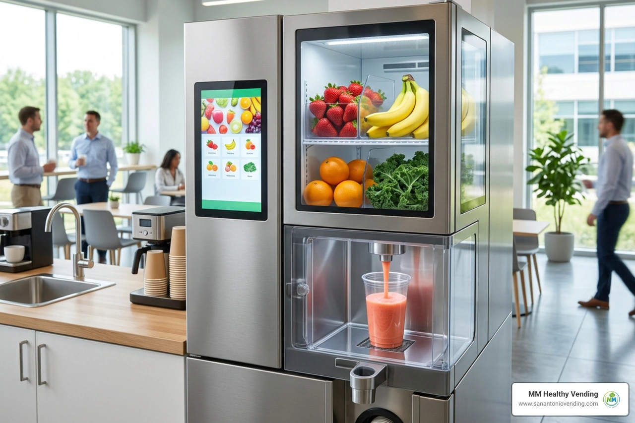 smart fresh smoothie vending unit with digital screen smart fresh smoothie vending unit with digital screen