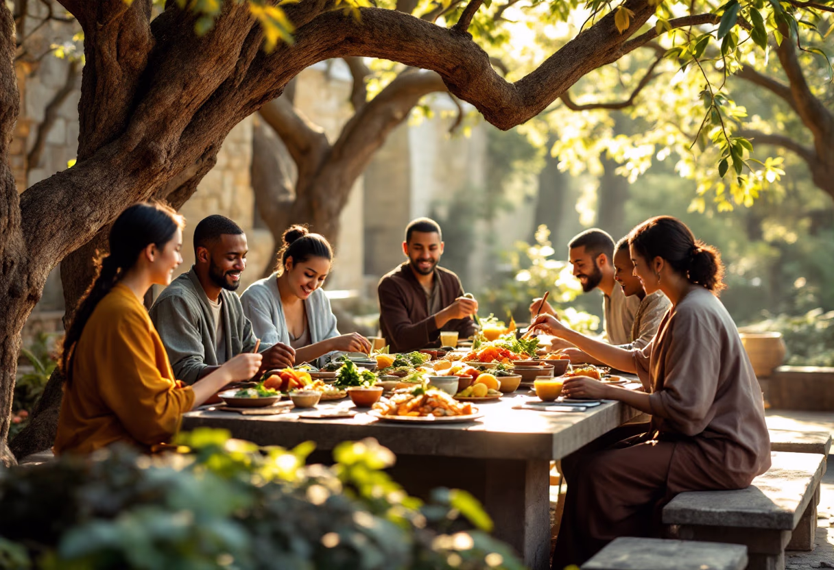 image of community gathering