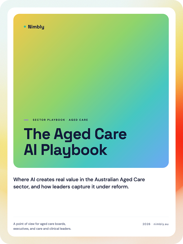 The Aged Care AI Playbook cover