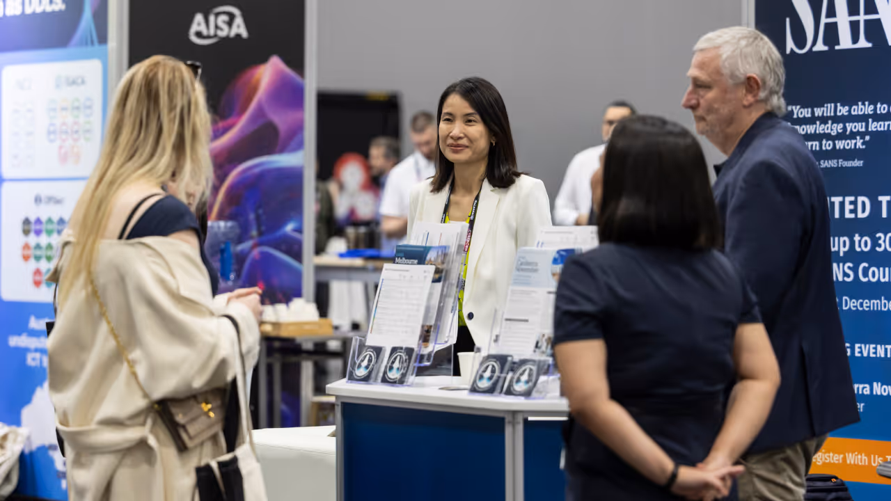 Exhibition floor at Australian Cyber Conference 2026