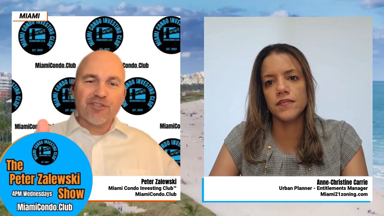 Split-screen interview with Peter and Anne-Christine.