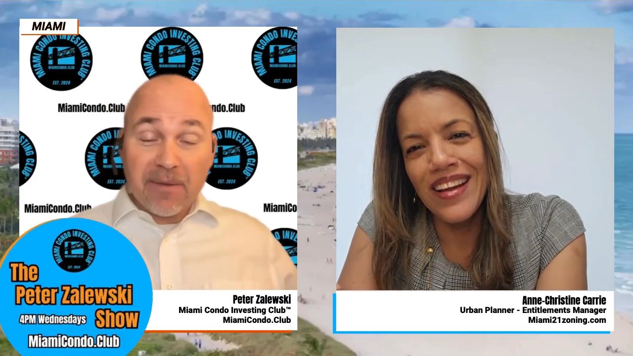 Split-screen interview with Peter and Anne-Christine.