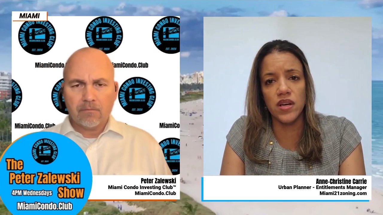 Split-screen interview with Peter and Anne-Christine.