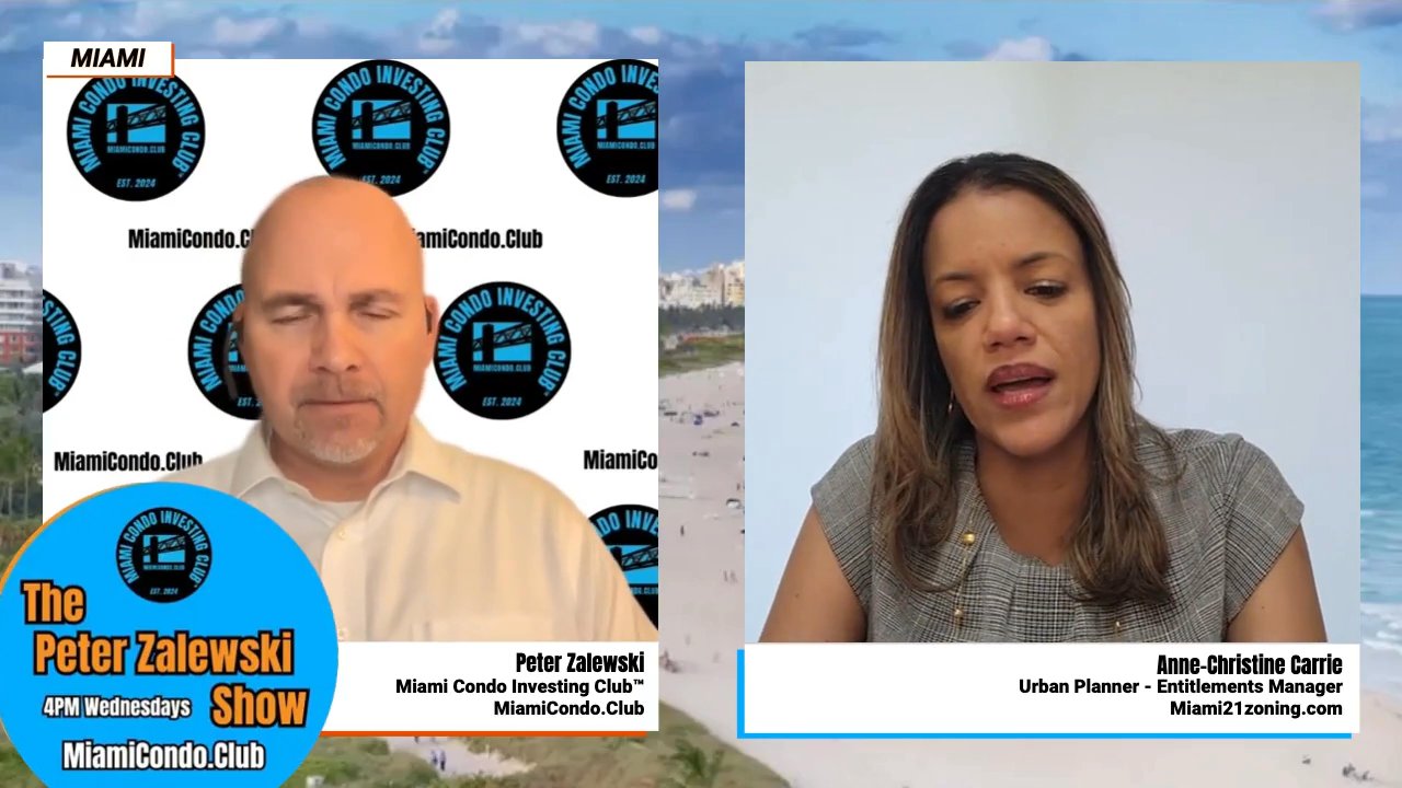 Split-screen interview with Peter and Anne-Christine.