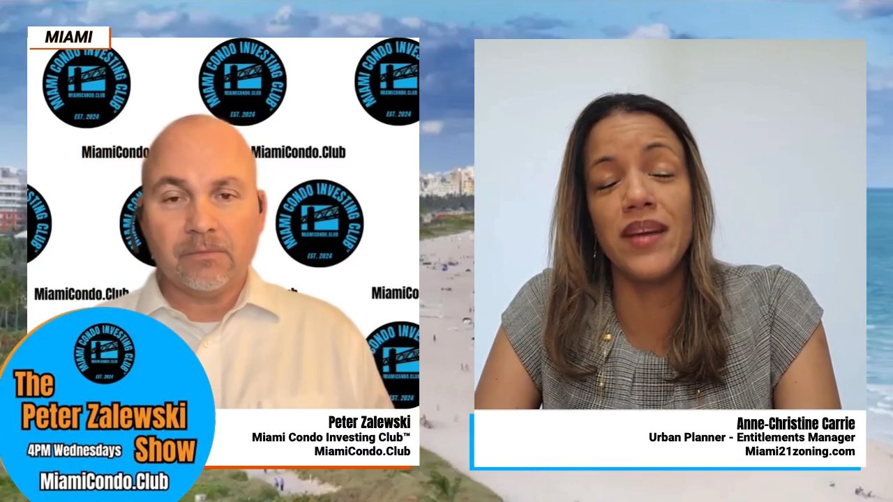 Split-screen interview with Peter and Anne-Christine.