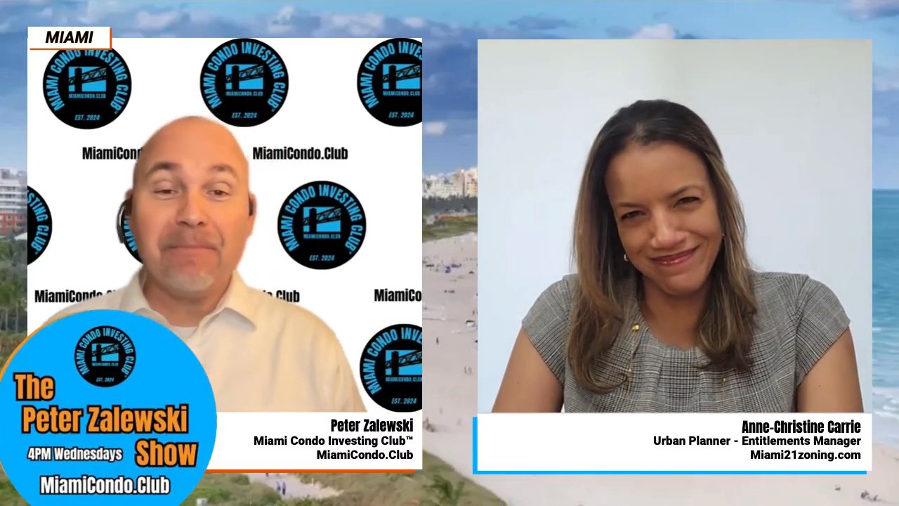 Split-screen interview with Peter and Anne-Christine.