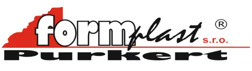 Logo with red shape, 'formplast s.r.o.' and bold 'Purkert' text.