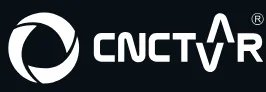 Logo with circular design and stylized text CNCTAR on black background.