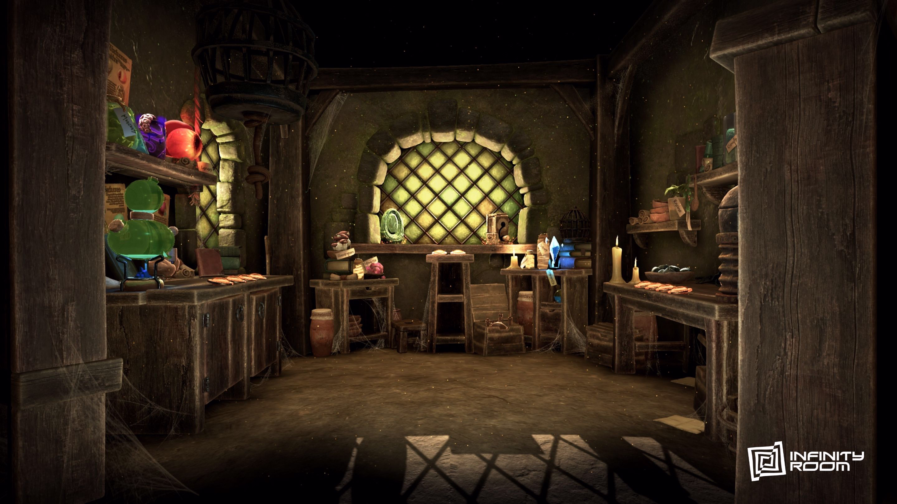 Mission Les Potions du Temps : laboratoire de Merlin à Camelot, escape game immersif Infinity Room