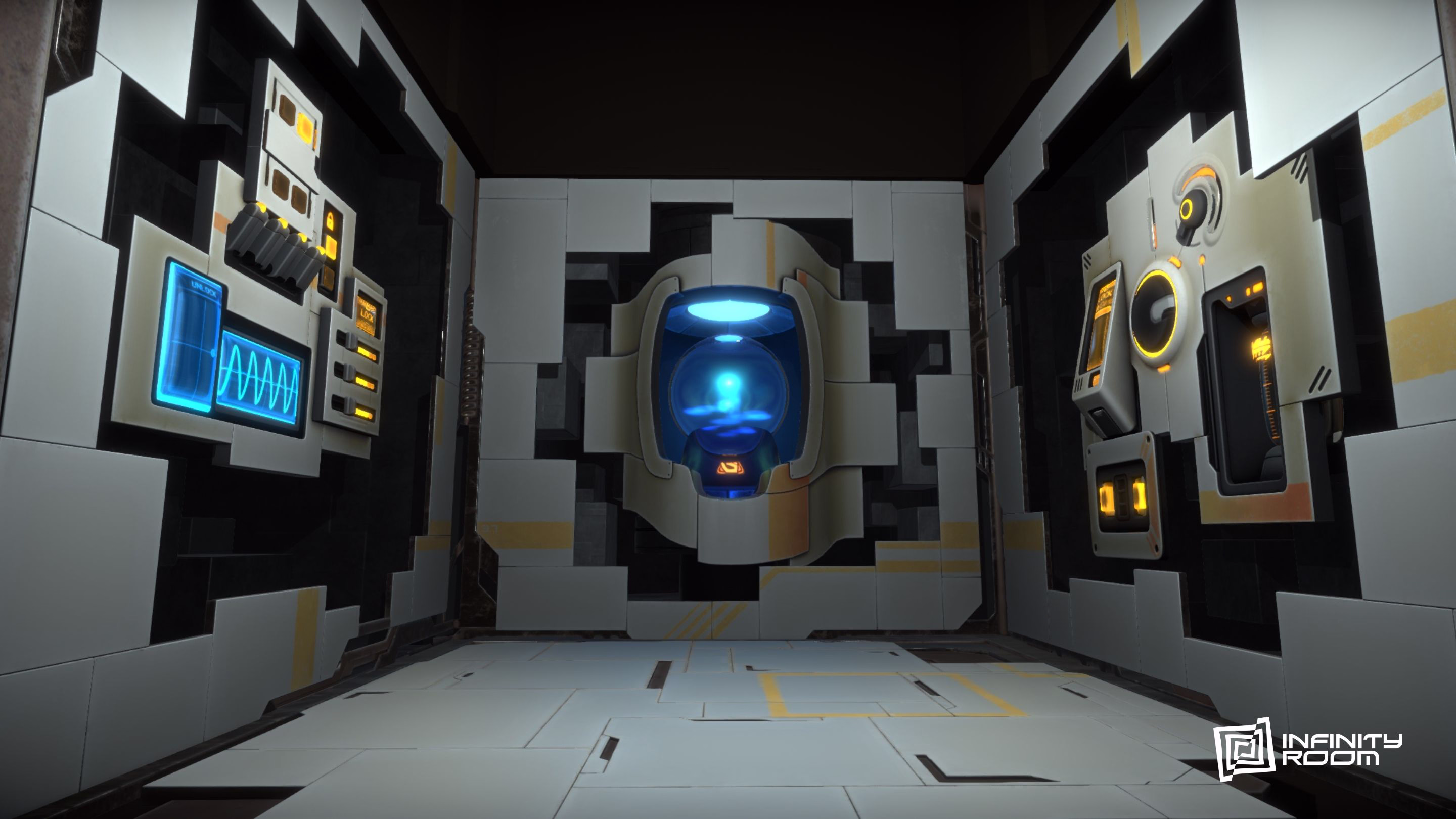 Mission Le Cube de l'Infini : cube aux dimensions instables en 2087, escape game immersif Infinity Room