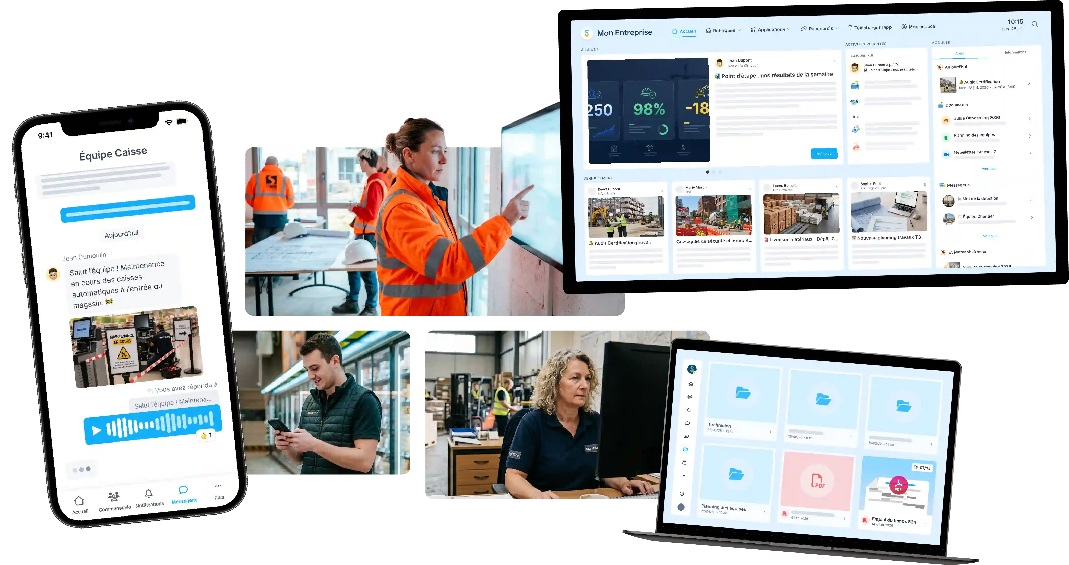 Steeple - plateforme de communication interne phygitale pour engager 100% des collaborateurs
