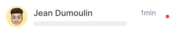 Notification Steeple : message du responsable d'équipe