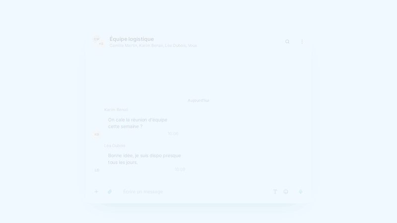 Lancez un sondage directement dans une conversation