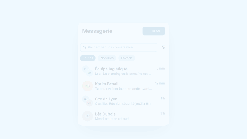 Retrouvez facilement *vos conversations*