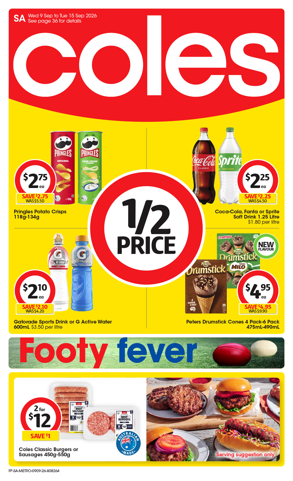 Coles catalogue cover, 9 September 2026