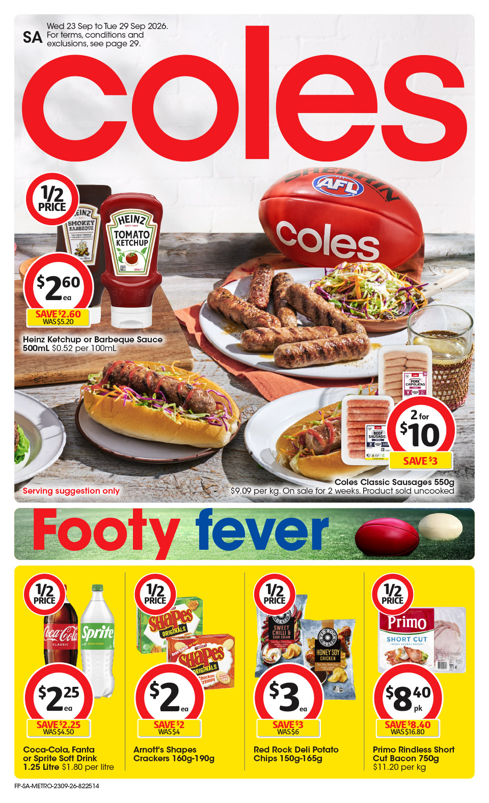 Coles catalogue cover, 23 September 2026