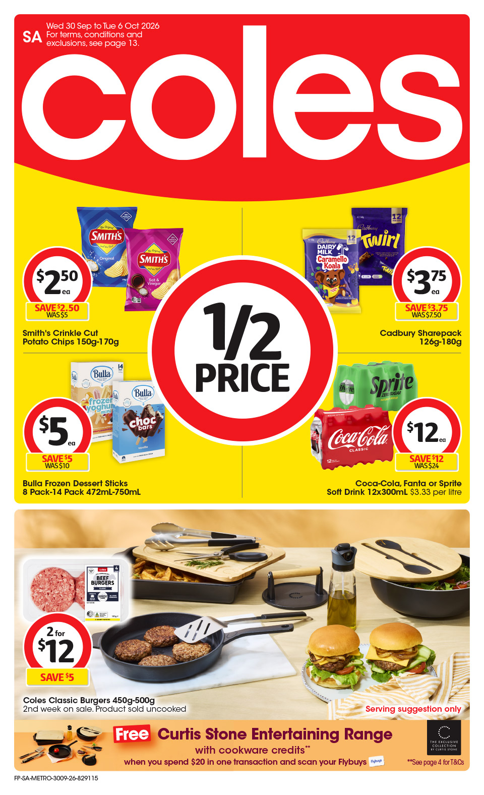 Coles catalogue cover, 30 September 2026