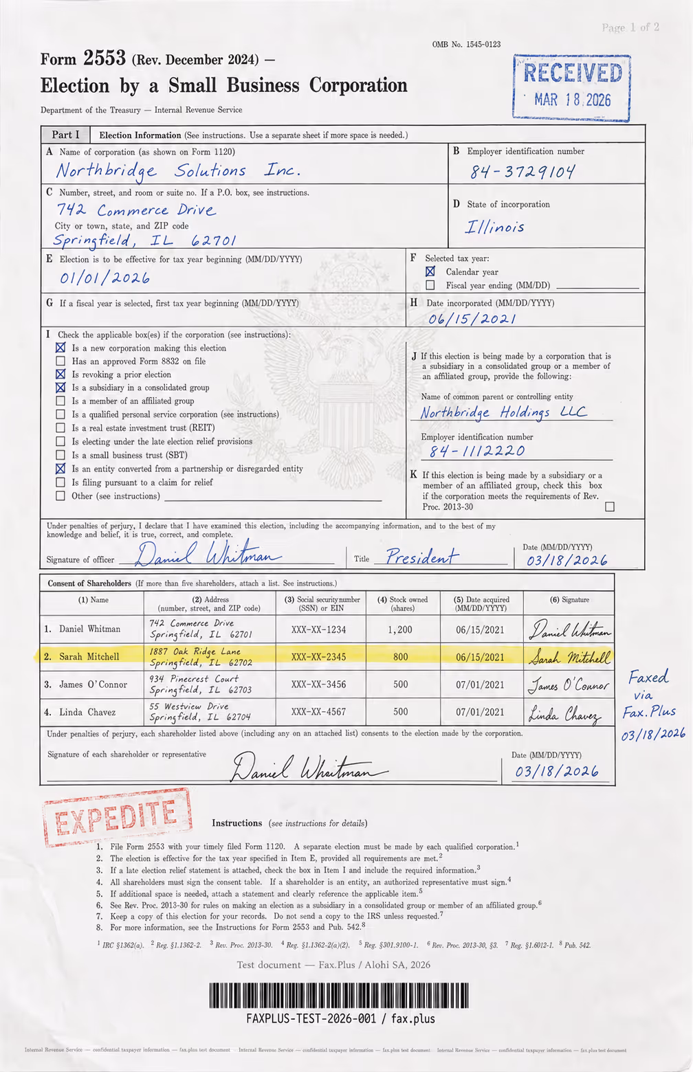 Test document