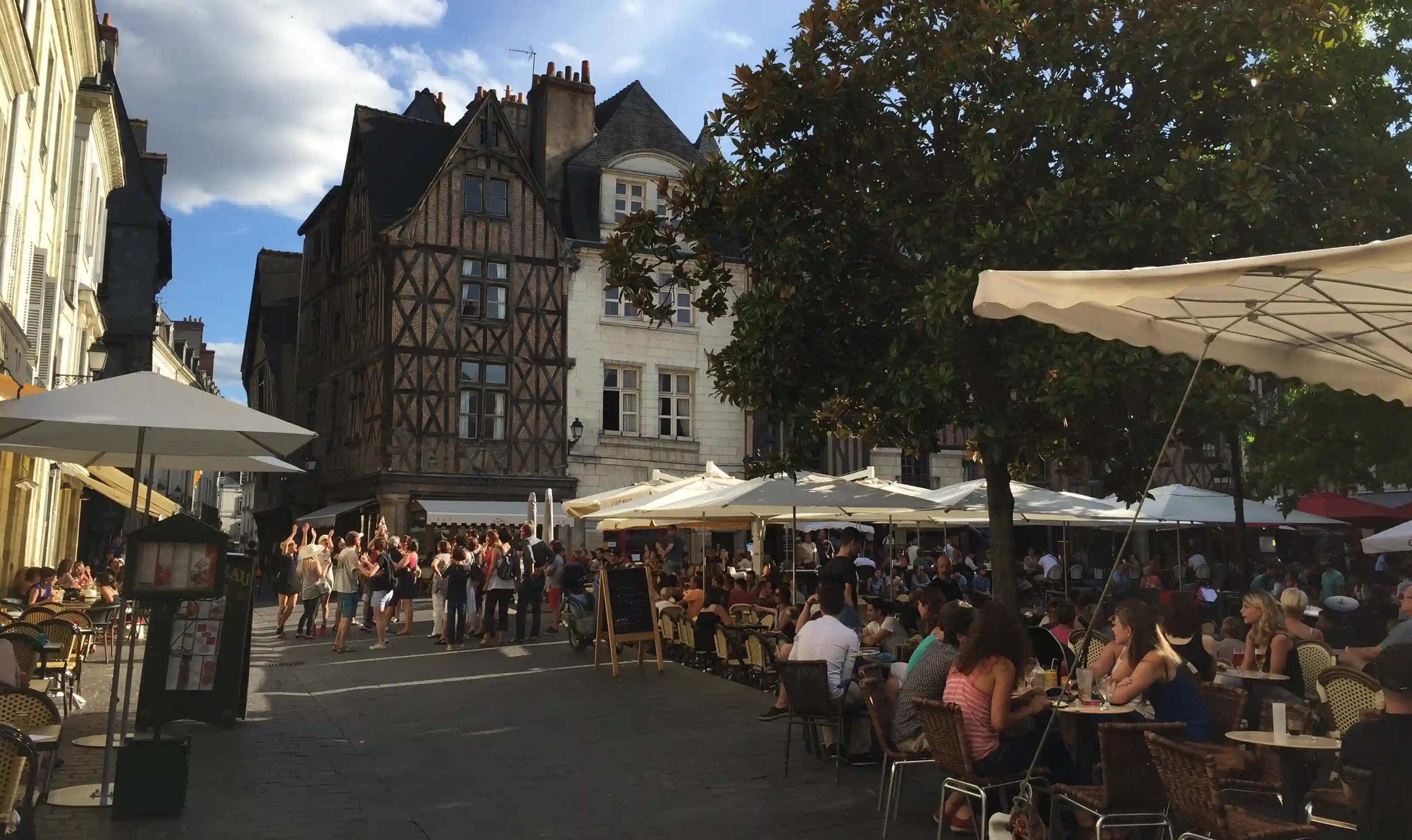 Place Plumereau in Tours, France
