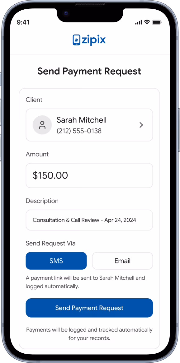 Instant Payment Request Screen