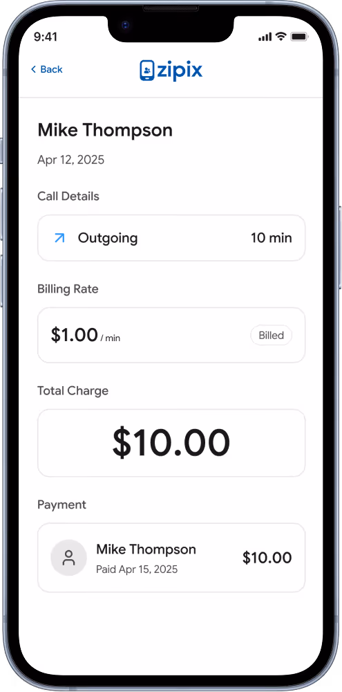 Turn conversations
into invoices
