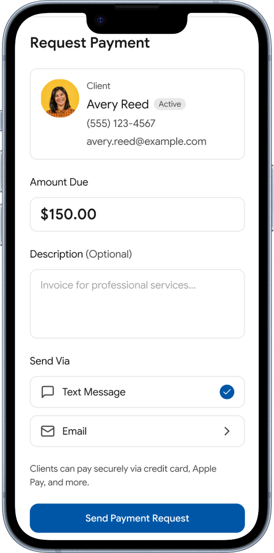 Post billing actions screen