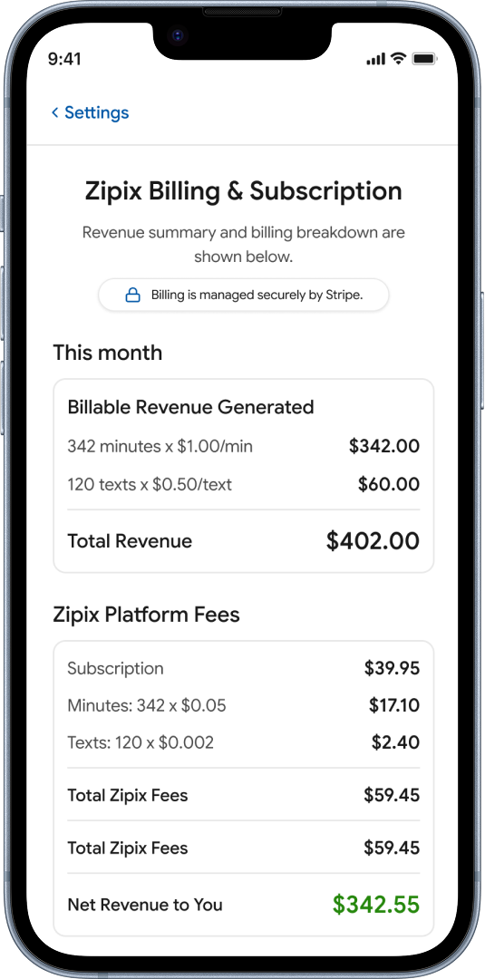 Flexible Invoice Billing Screen