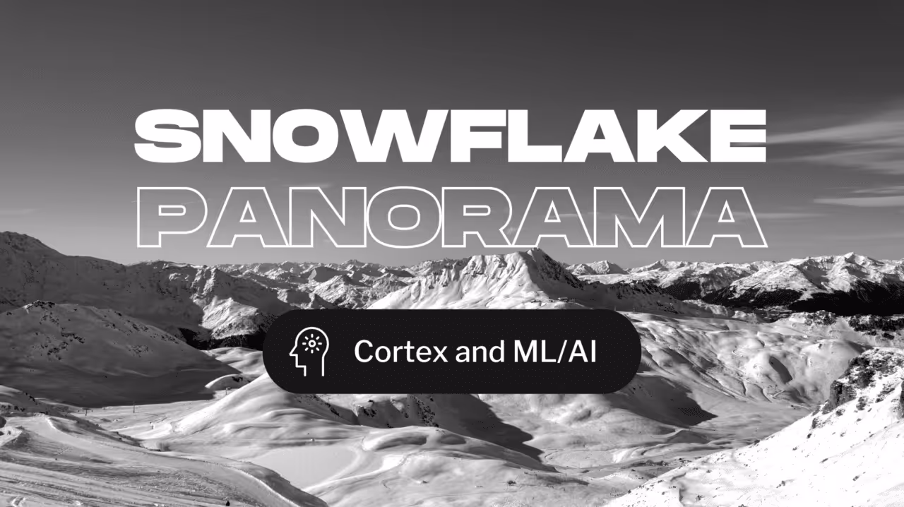 Snowflake Cortex: Bringing ML and AI Solutions to Your Data