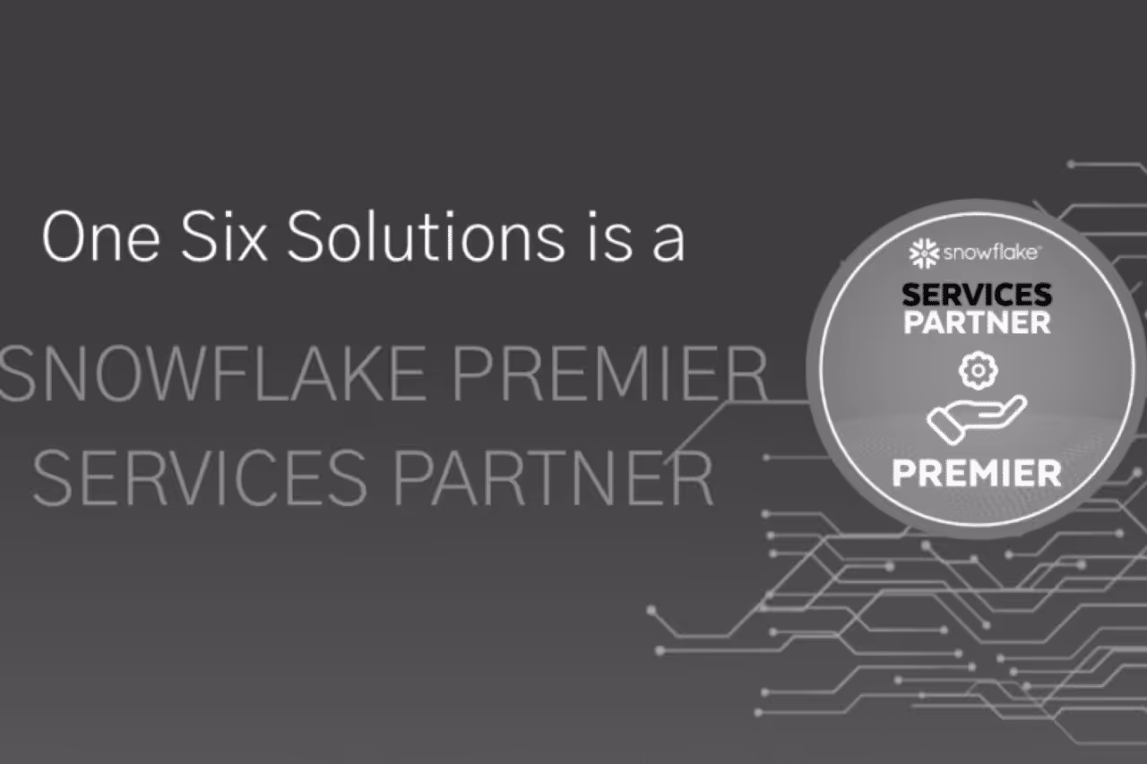 One Six Solutions Reaches Snowflake Premier Partner Status