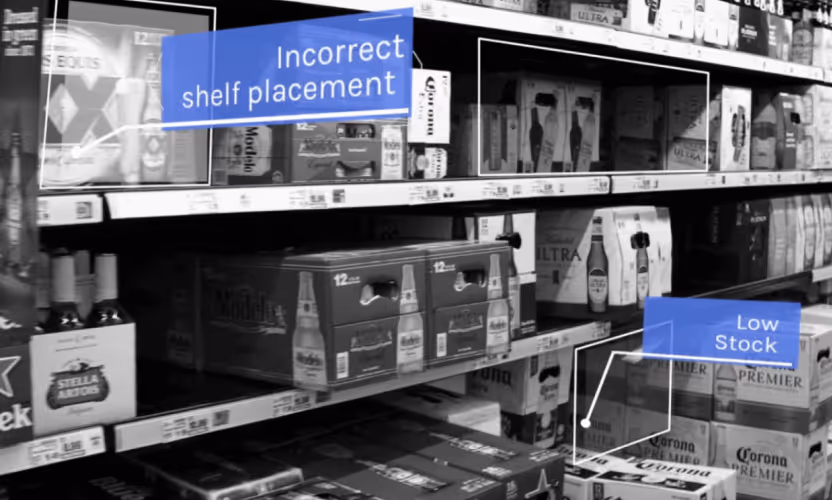 Monitoring grocery store shelf inventory with computer vision