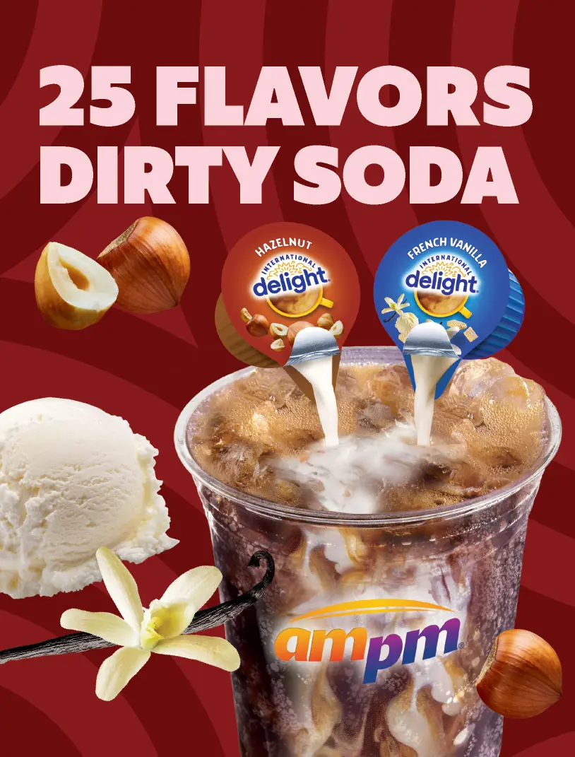 25 flavors dirty soda