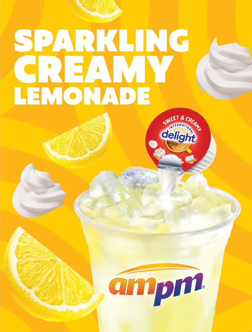 Sparkling creamy lemonade