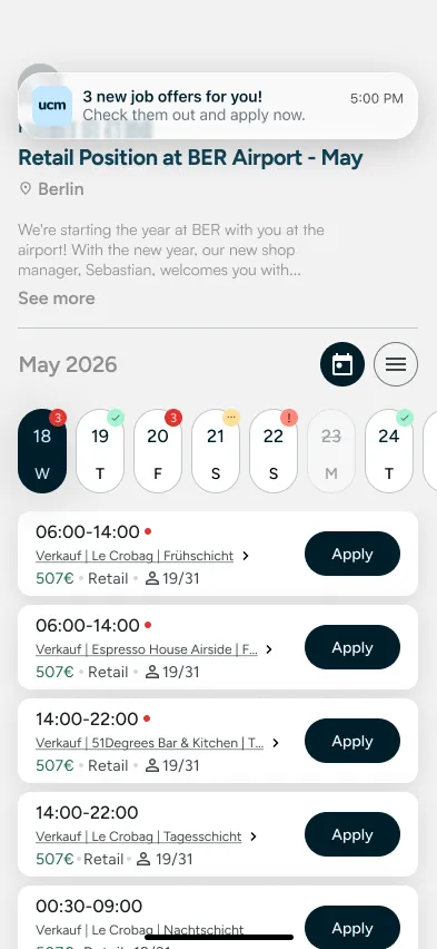 ucm App Screenshot