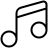 Music Note 2 Icon from Ultimate Regular set by streamlinehq.com